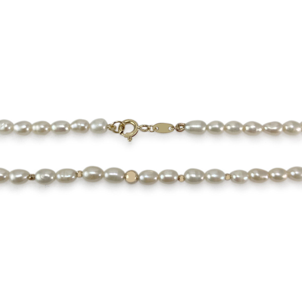 Collier d'occasion or 375 jaune perle de culture de chine - vue 3