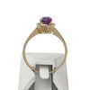 Bague d'occasion or 750 jaune amethyste - vue V3