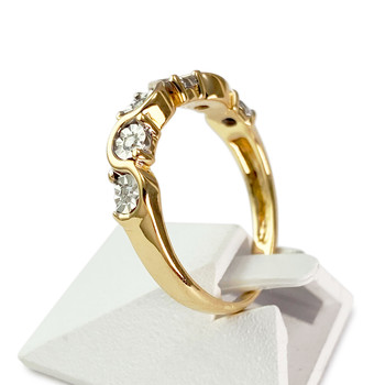 Bague d'occasion or 750 2 ors diamants
