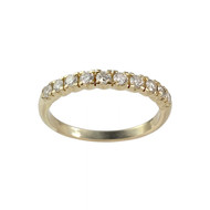 Bague d'occasion or 750 jaune diamant