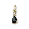 Pendentif d'occasion or 750 jaune saphir oxyde de zirconium - vue V1