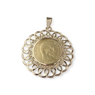 Pendentif d'occasion or 750 jaune pièce