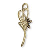 Broche d'occasion or 750 2 tons saphir diamant - vue V3