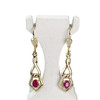 Boucles d'oreilles d'occasion or 750 jaune rubis - vue V1