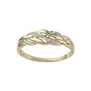 Bague d'occasion or 750 jaune diamants - vue V1