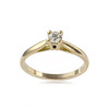 Solitaire d'occasion or 750 jaune diamant - vue V1