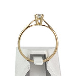 Solitaire d'occasion or 750 jaune diamant - vue 3