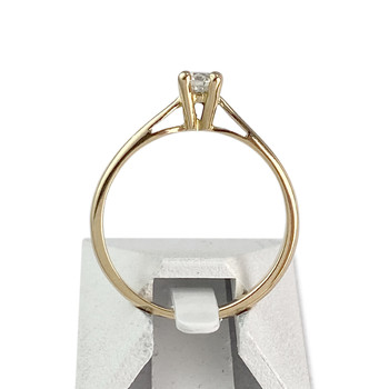 Solitaire d'occasion or 750 jaune diamant