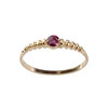 Solitaire d'occasion or 750 jaune rubis - vue V1