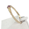 Solitaire d'occasion or 750 jaune rubis - vue V2