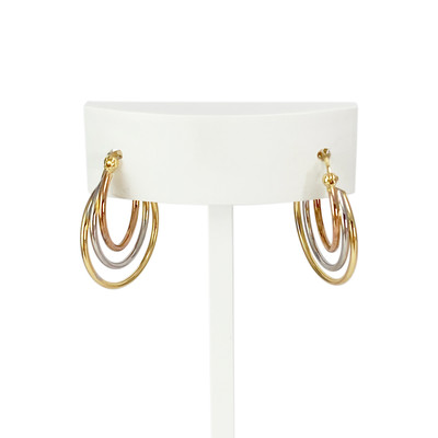 Créoles d'occasion or 750 3 ors - vue 1