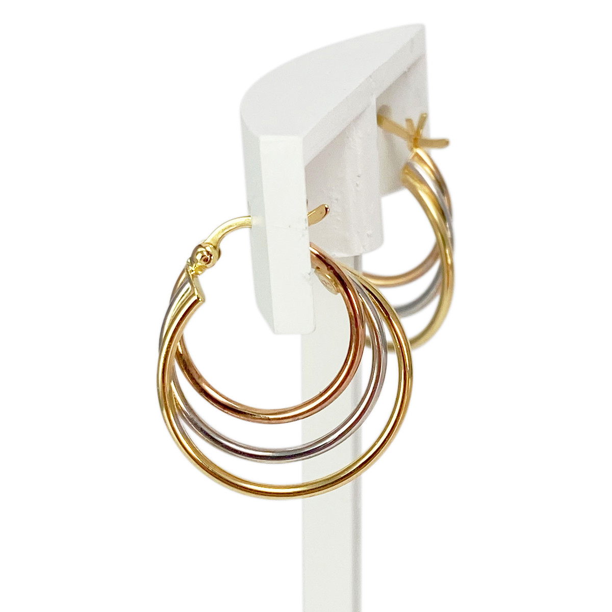 Créoles d'occasion or 750 3 ors - vue 2