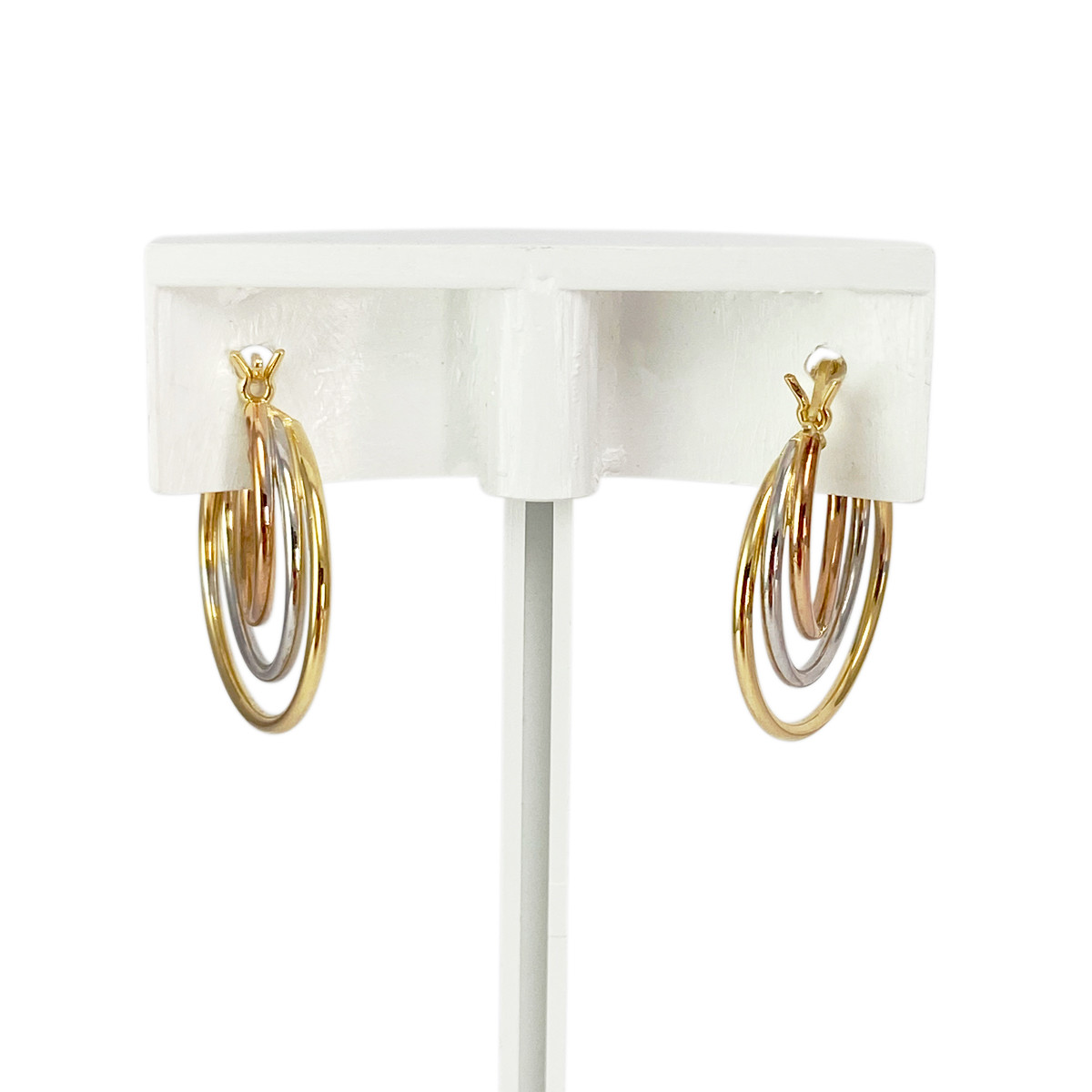 Créoles d'occasion or 750 3 ors - vue 3