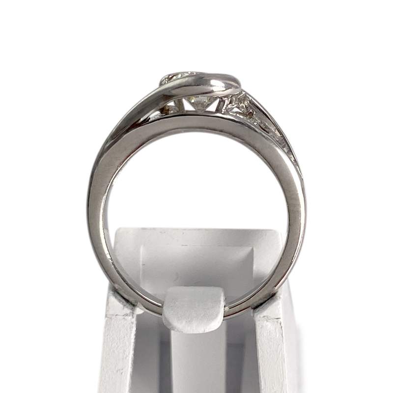 Bague d'occasion platine gris diamants - vue 3