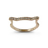 Bague d'occasion or 750 jaune chat diamants - vue V1