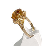 Bague d'occasion or 750 jaune citrine - vue 2