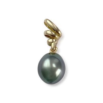 Pendentif d'occasion or 750 jaune perle de tahiti
