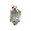 Pendentif d'occasion or 750 jaune topaze sky blue - vue V2