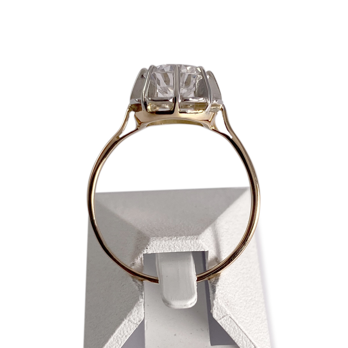 Bague d'occasion or 750 2 tons oxyde de zirconium - vue 3
