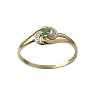 Bague d'occasion or 750 jaune émeraude