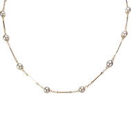 Collier d'occasion or 750 jaune perle de culture
