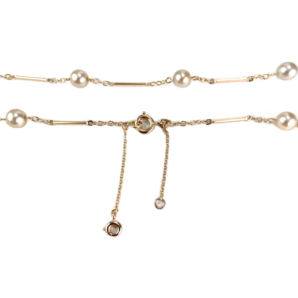 Collier d'occasion or 750 jaune perle de culture - vue 3