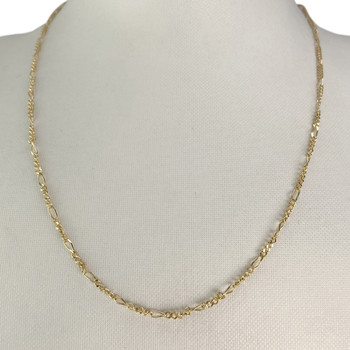 Chaîne d'occasion or 750 jaune cheval et alternée