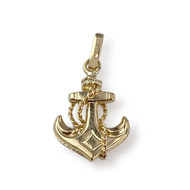 Pendentif d'occasion or 750 jaune ancre