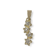 Pendentif d'occasion or 750 jaune étoile diamant