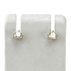 Boucles d'oreilles d'occasion or 750 jaune diamant - vue V1