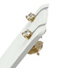 Boucles d'oreilles d'occasion or 750 jaune diamant - vue V2