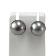 Boucles d'oreilles d'occasion or 750 jaune perles de Tahiti