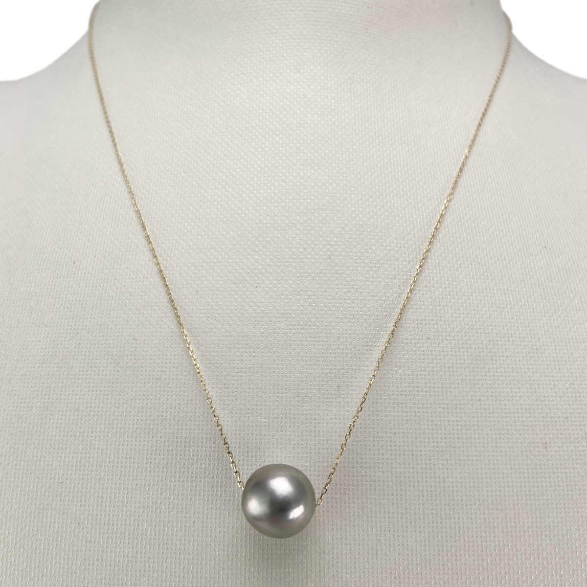 Collier d'occasion or 375 jaune forcat perle de tahiti - vue 2