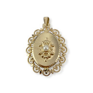 Pendentif d'occasion or 750 jaune perle de culture