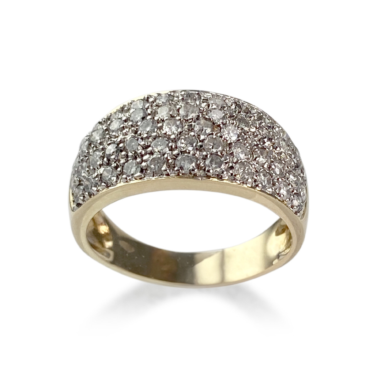 Bague d'occasion or 750 2 tons diamant