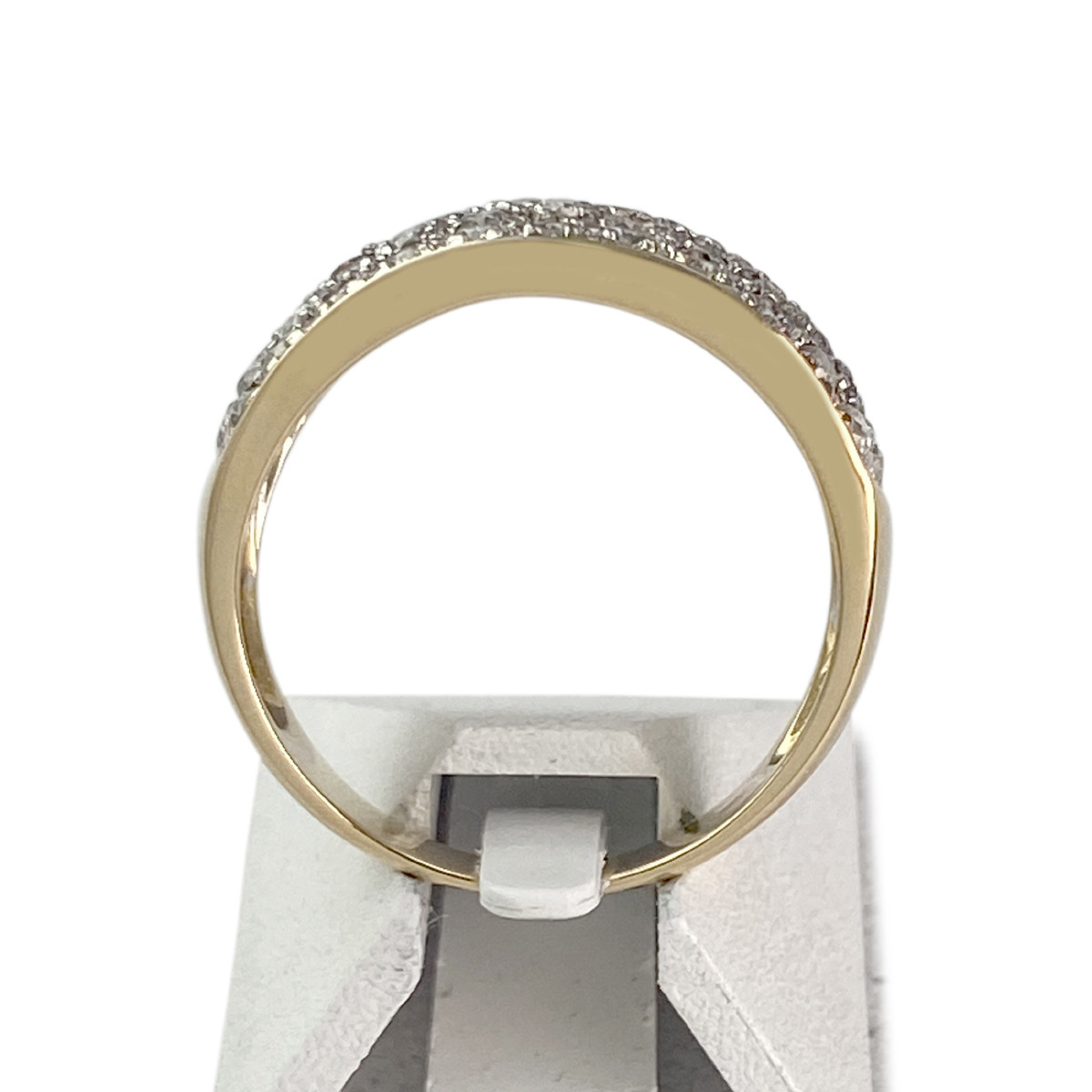 Bague d'occasion or 750 2 tons diamant - vue 3