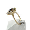 Second-hand gold 750 yellow sapphire diamond ring - vue V2
