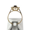 Second-hand gold 750 yellow sapphire diamond ring - vue V3