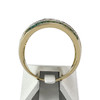 Bague d'occasion or 750 2 tons émeraude diamant - vue V3