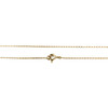 Collier d'occasion or 750 2 tons forcat diamant topaze bleue - vue V3