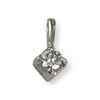 Pendentif d'occasion or 750 blanc diamant - vue V1