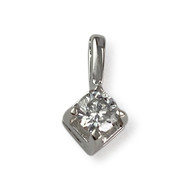 Pendentif d'occasion or 750 blanc diamant