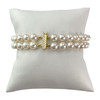 Bracelet d'occasion or 750 jaune double rang perle de culture du japon - vue V2