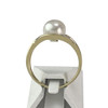 Bague d'occasion or 375 2 tons perle de culture diamant - vue V3