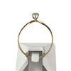 Solitaire d'occasion or 750 jaune diamant - vue V3