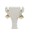 Boucles d'oreilles d'occasion or 750 jaune perle de culture de chine - vue V1