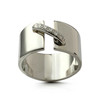 Bague d'occasion or 750 blanc diamant - vue V1