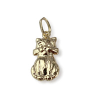 Pendentif d'occasion or 750 jaune chat