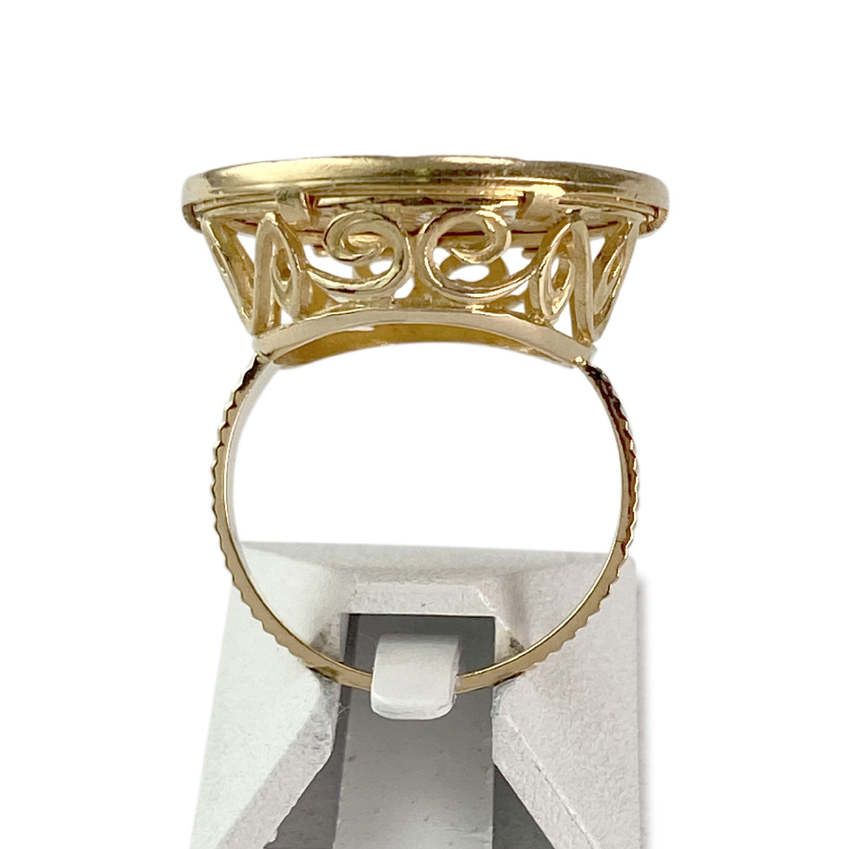 Bague d'occasion or 750 jaune pièce - vue 3