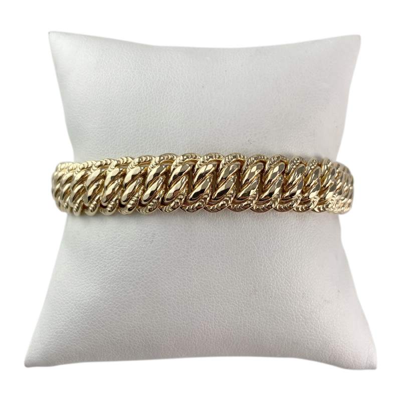 Bracelet d'occasion or 750 jaune américaine - vue 1